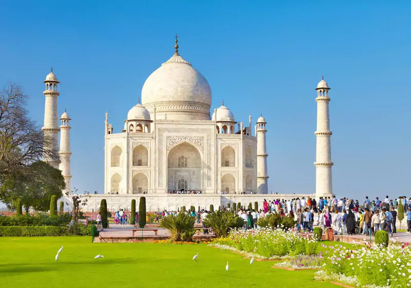 Taj Mahal Agra Sunrise View