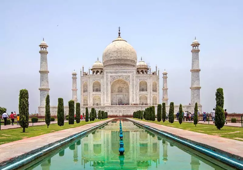 Taj Mahal Monument in Agra India