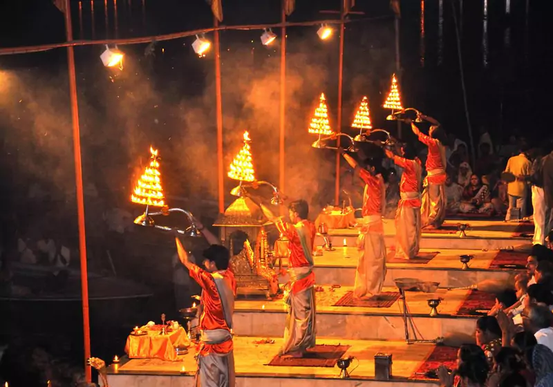 Evening Aarti at Varanasi Ghats